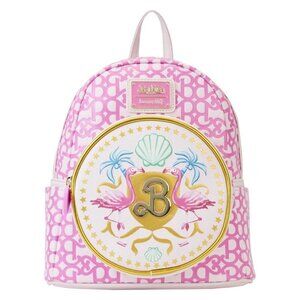 Loungefly Barbie Mini Backpack B Logo Pattern Barbie Movie Bag New